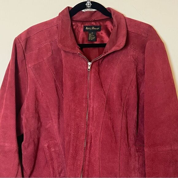Ashley Stewart Vintage Red Genuine Suede Short Jacket, Size 3X - Picture 2 of 13